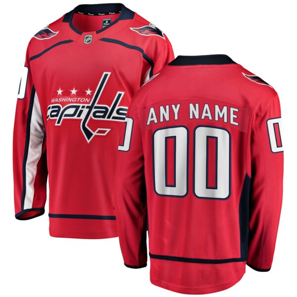 Men’s Washington Capitals Fanatics Branded Red Home Breakaway Custom Jersey