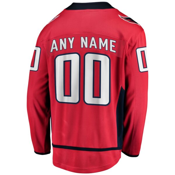 Men’s Washington Capitals Fanatics Branded Red Home Breakaway Custom Jersey