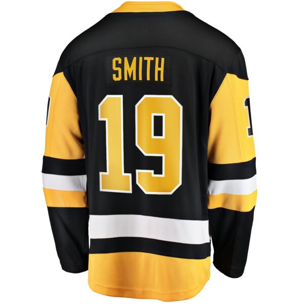 Men’s Pittsburgh Penguins Reilly Smith Fanatics Branded Black Home Breakaway Jersey