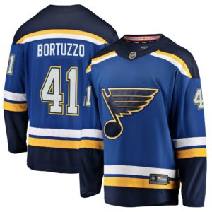 Men's St. Louis Blues Robert Bortuzzo Fanatics Branded Blue Breakaway Player Jersey