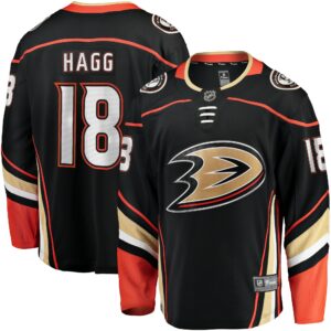 Men's Anaheim Ducks Robert Hagg Fanatics Branded Black Home Breakaway Jersey