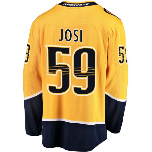 Men’s Nashville Predators Roman Josi Fanatics Branded Gold Breakaway Player Jersey