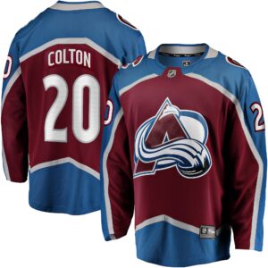 Men's Colorado Avalanche Ross Colton Fanatics Branded Maroon Home Breakaway Jersey