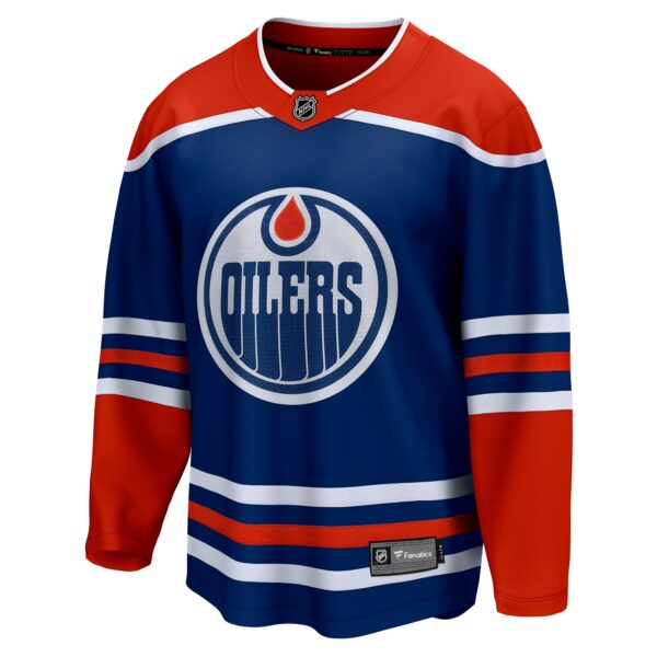 Men’s Edmonton Oilers Fanatics Branded Royal Home Breakaway Blank Jersey