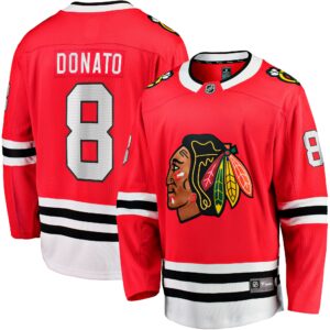 Men's Chicago Blackhawks Ryan Donato Fanatics Branded Red Home Breakaway Jersey