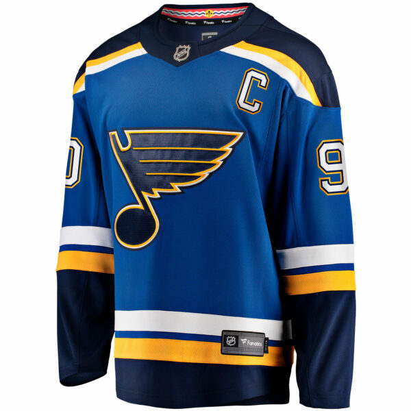 Men’s St. Louis Blues Ryan O’Reilly Fanatics Branded Blue Home Captain Premier Breakaway Player Jersey