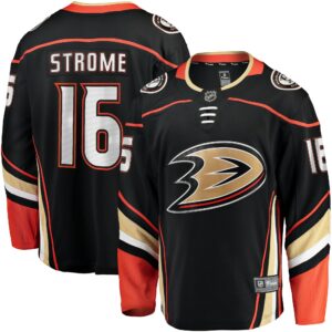 Men's Anaheim Ducks Ryan Strome Fanatics Branded Black Home Breakaway Jersey