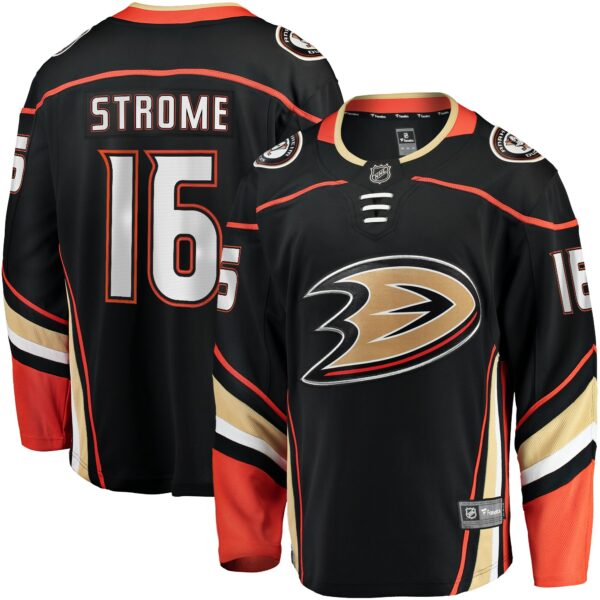 Men’s Anaheim Ducks Ryan Strome Fanatics Branded Black Home Breakaway Jersey