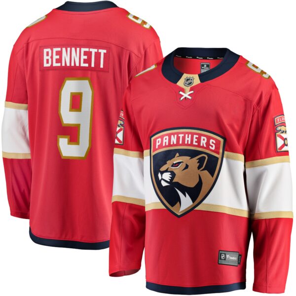 Men’s Florida Panthers Sam Bennett Fanatics Branded Red Home Breakaway Replica Jersey