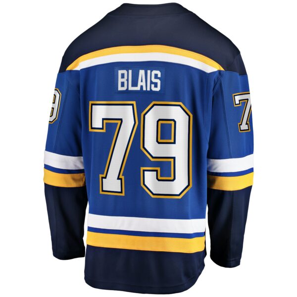 Men’s St. Louis Blues Sammy Blais Fanatics Branded Blue Home Breakaway Jersey