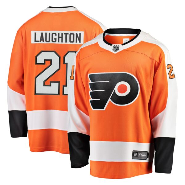 Men’s Philadelphia Flyers Scott Laughton Fanatics Branded Orange Breakaway Jersey