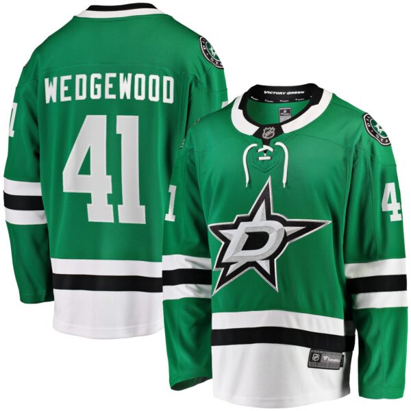 Men’s Dallas Stars Scott Wedgewood Fanatics Branded Kelly Green Home Breakaway Player Jersey