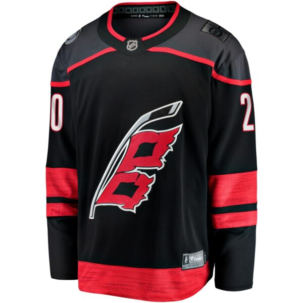 Men’s Carolina Hurricanes Sebastian Aho Fanatics Branded Black Home Premier Breakaway Player Jersey