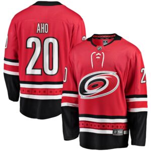 Men's Carolina Hurricanes Sebastian Aho Fanatics Branded Red Alternate Breakaway Player Jersey