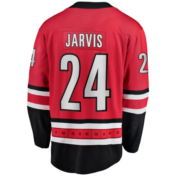 Men’s Carolina Hurricanes Seth Jarvis Fanatics Branded Red Alternate Breakaway Player Jersey