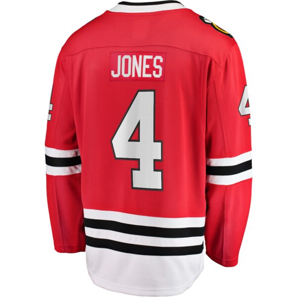 Men’s Chicago Blackhawks Seth Jones Fanatics Branded Red Home Breakaway Player Jersey