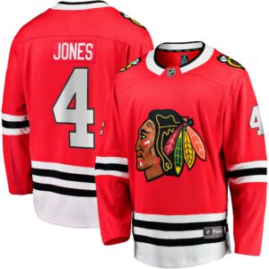 Men's Chicago Blackhawks Seth Jones Fanatics Branded Red Home Breakaway Player Jersey