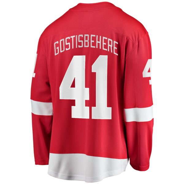 Men’s Detroit Red Wings Shayne Gostisbehere Fanatics Branded Red Home Breakaway Jersey