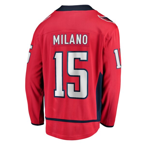 Men’s Washington Capitals Sonny Milano Fanatics Branded Red Home Breakaway Jersey