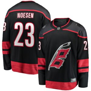 Men's Carolina Hurricanes Stefan Noesen Fanatics Branded Black Home Breakaway Player Jersey