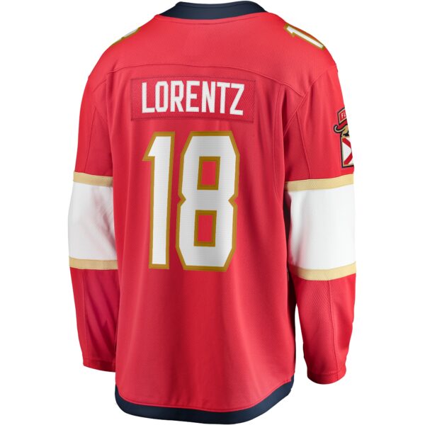 Men’s Florida Panthers Steven Lorentz Fanatics Branded Red Home Breakaway Jersey