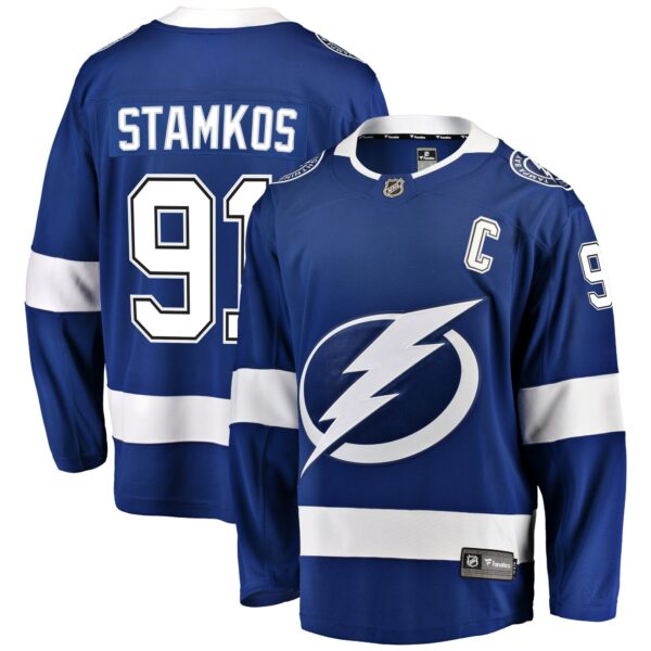 Men’s Tampa Bay Lightning Steven Stamkos Fanatics Branded Blue Breakaway Player Jersey