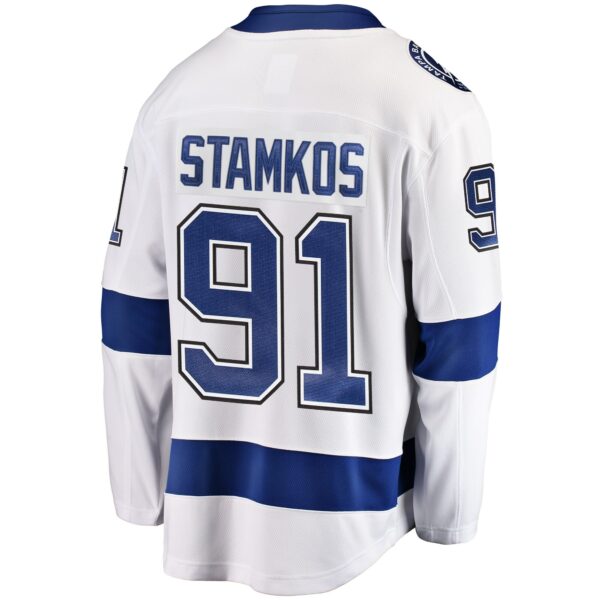 Men’s Tampa Bay Lightning Steven Stamkos Fanatics Branded White Breakaway Player Jersey