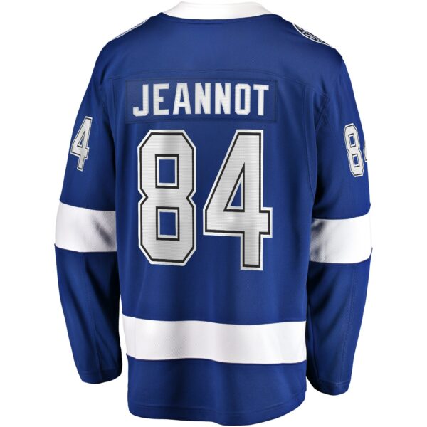 Men’s Tampa Bay Lightning Tanner Jeannot Fanatics Branded Blue Home Breakaway Jersey