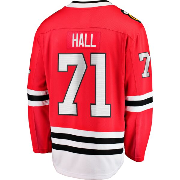 Men’s Chicago Blackhawks Taylor Hall Fanatics Branded Red Home Breakaway Player Jersey