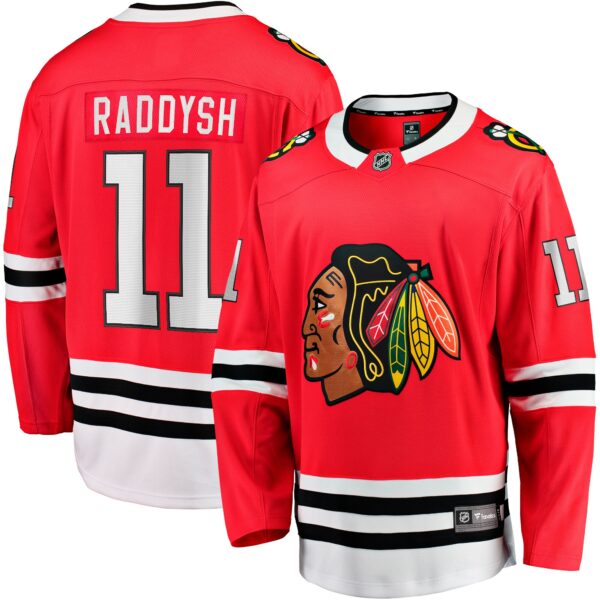 Men’s Chicago Blackhawks Taylor Raddysh Fanatics Branded Red Home Breakaway Jersey