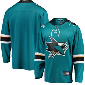 Men's San Jose Sharks Fanatics Branded Teal Breakaway Home Jersey