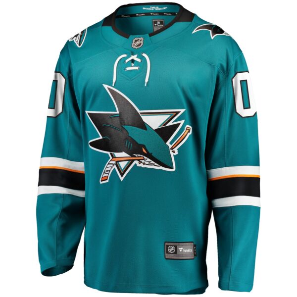 Men’s San Jose Sharks Fanatics Branded Teal Home Breakaway Custom Jersey