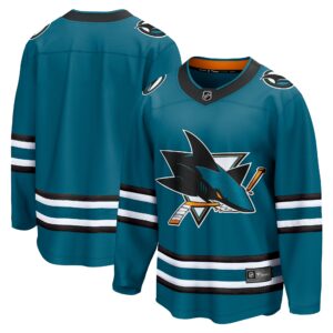 Men's San Jose Sharks Fanatics Branded Teal Home Breakaway Jersey