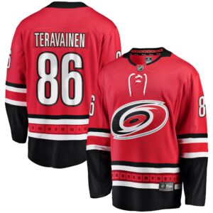 Men's Carolina Hurricanes Teuvo Teravainen Fanatics Branded Red Alternate Breakaway Player Jersey