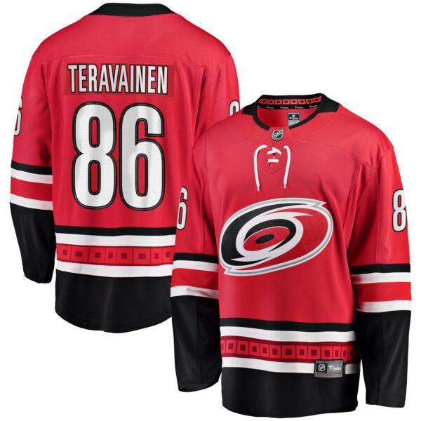 Men’s Carolina Hurricanes Teuvo Teravainen Fanatics Branded Red Alternate Breakaway Player Jersey