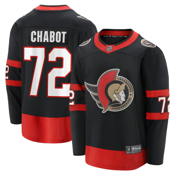 Men’s Ottawa Senators Thomas Chabot Fanatics Branded Black Home Breakaway Jersey