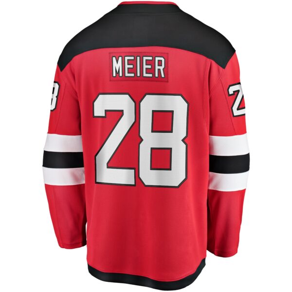 Men’s New Jersey Devils Timo Meier Fanatics Branded Red Home Breakaway Jersey