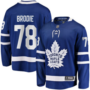 Men's Toronto Maple Leafs TJ Brodie Fanatics Branded Blue Home Breakaway Player Jersey