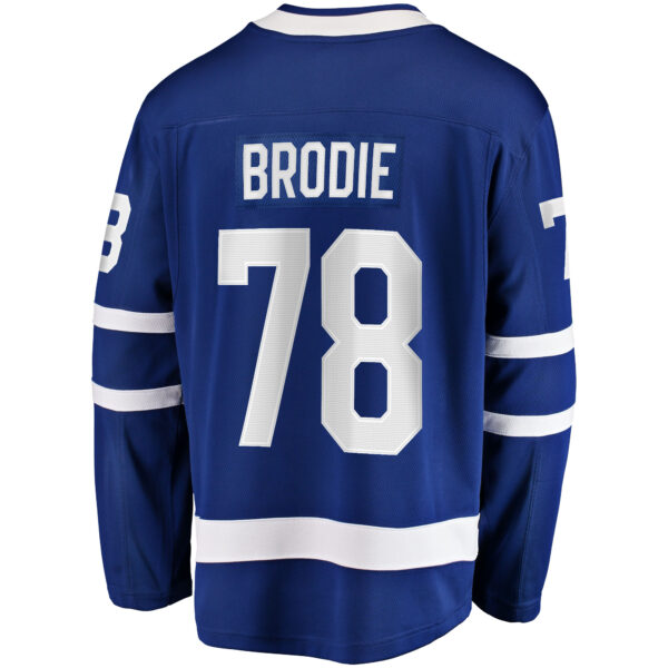 Men’s Toronto Maple Leafs TJ Brodie Fanatics Branded Blue Home Breakaway Player Jersey