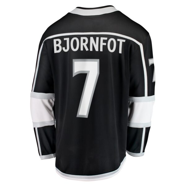 Men’s Los Angeles Kings Tobias Bjornfot Fanatics Branded Black Home Breakaway Player Jersey