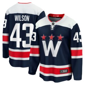 Men's Washington Capitals Tom Wilson Fanatics Branded Navy Alternate Premier Breakaway Player Jersey