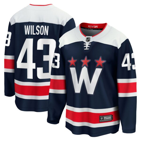 Men’s Washington Capitals Tom Wilson Fanatics Branded Navy Alternate Premier Breakaway Player Jersey