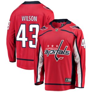 Men's Washington Capitals Tom Wilson Fanatics Branded Red Home Breakaway Player Jersey