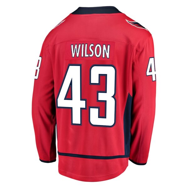 Men’s Washington Capitals Tom Wilson Fanatics Branded Red Home Premier Breakaway Player Jersey