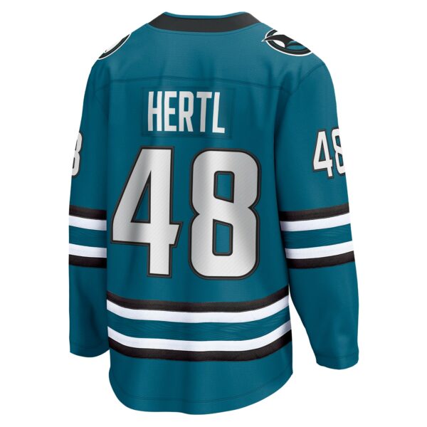 Men’s San Jose Sharks Tomas Hertl Fanatics Branded Teal Home Breakaway Player Jersey