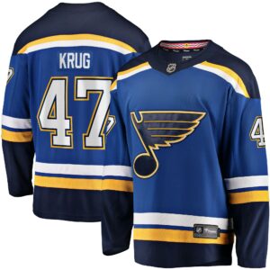 Men's St. Louis Blues Torey Krug Fanatics Branded Blue Home Breakaway Jersey