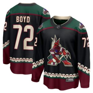 Men's Arizona Coyotes Travis Boyd Fanatics Branded Black Home Breakaway Player Jersey