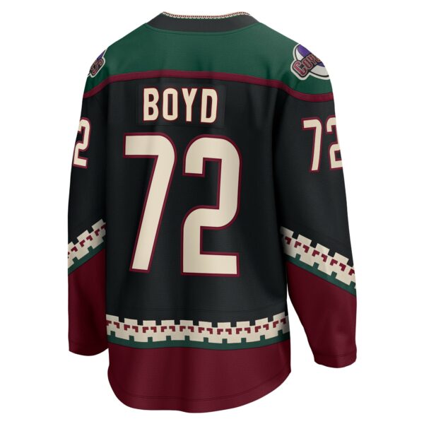 Men’s Arizona Coyotes Travis Boyd Fanatics Branded Black Home Breakaway Player Jersey