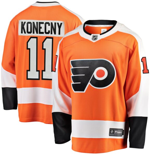 Men’s Philadelphia Flyers Travis Konecny Fanatics Branded Orange Breakaway Player Jersey