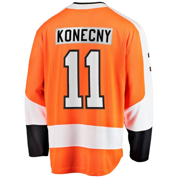 Men’s Philadelphia Flyers Travis Konecny Fanatics Branded Orange Home Breakaway Jersey